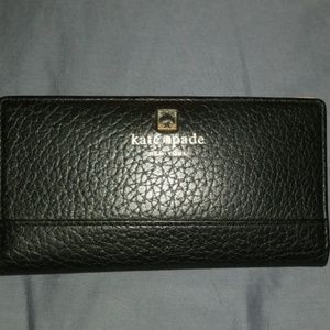 Kate spade black leather wallet
